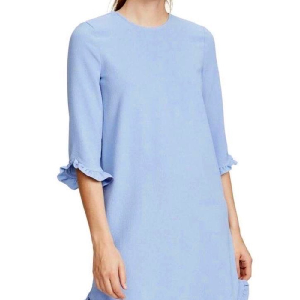 Ganni Crepe Ruffle Dress - never worn - perfect spring work dress!